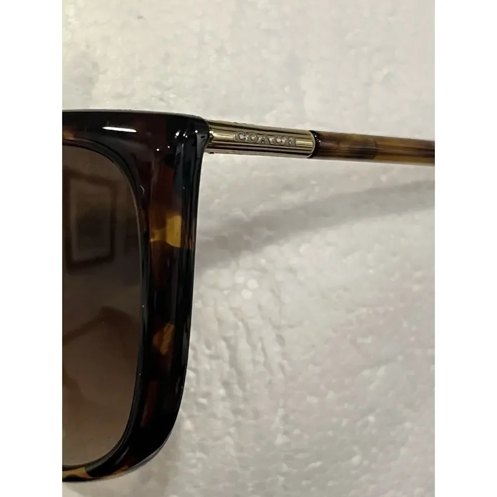 Coach HC 512013 Dark Tortoise Sunglasses & Case– Excellent Pre-Owned Condition